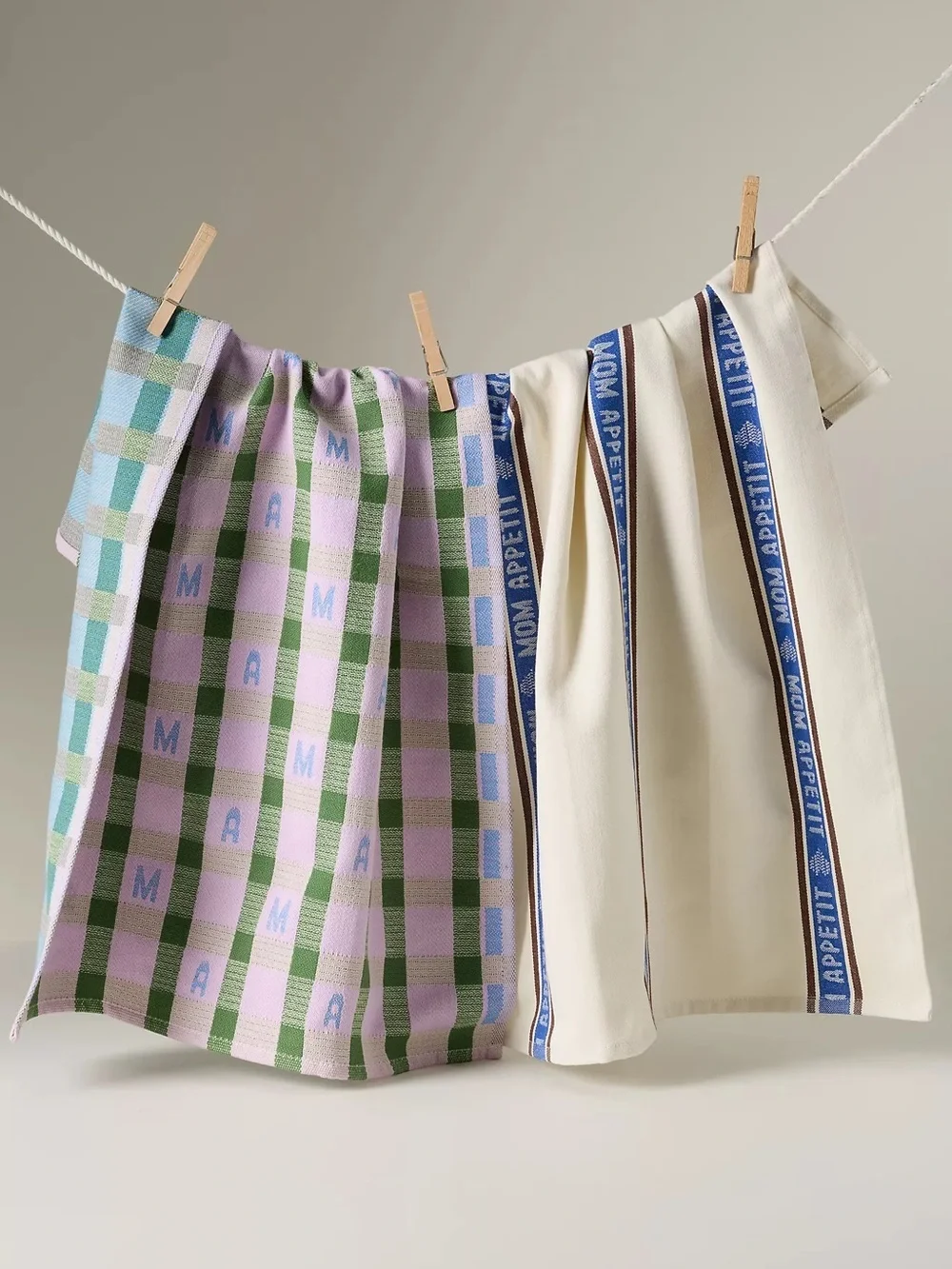 Anthropologie Margot Jacquard Dish Towel, Set of 2  New